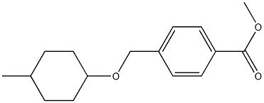 methyl 4-{[(4-methylcyclohexyl)oxy]methyl}benzoate Struktur