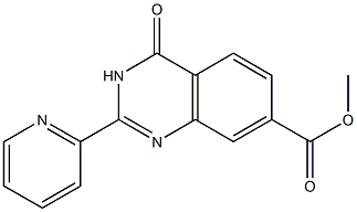 methyl 4-oxo-2-pyridin-2-yl-3,4-dihydroquinazoline-7-carboxylate Struktur