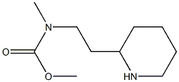 methyl N-methyl-N-[2-(piperidin-2-yl)ethyl]carbamate Struktur