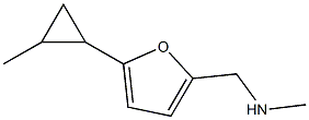 methyl({[5-(2-methylcyclopropyl)furan-2-yl]methyl})amine Struktur