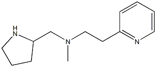 methyl[2-(pyridin-2-yl)ethyl](pyrrolidin-2-ylmethyl)amine Struktur