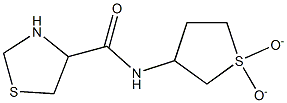 N-(1,1-dioxidotetrahydrothien-3-yl)-1,3-thiazolidine-4-carboxamide Struktur