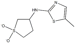 N-(1,1-dioxidotetrahydrothien-3-yl)-5-methyl-1,3-thiazol-2-amine Struktur