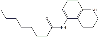 N-(1,2,3,4-tetrahydroquinolin-5-yl)octanamide Struktur