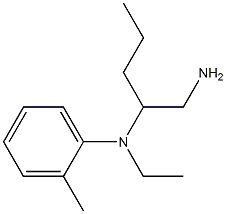 N-(1-aminopentan-2-yl)-N-ethyl-2-methylaniline Struktur