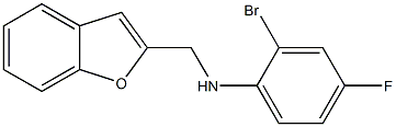 N-(1-benzofuran-2-ylmethyl)-2-bromo-4-fluoroaniline Struktur