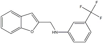 N-(1-benzofuran-2-ylmethyl)-3-(trifluoromethyl)aniline Struktur