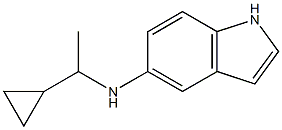 N-(1-cyclopropylethyl)-1H-indol-5-amine Struktur