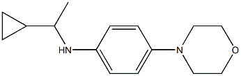 N-(1-cyclopropylethyl)-4-(morpholin-4-yl)aniline Struktur