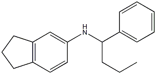 N-(1-phenylbutyl)-2,3-dihydro-1H-inden-5-amine Struktur