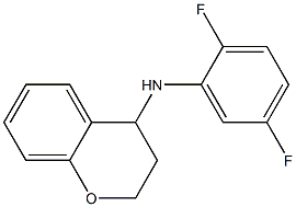 N-(2,5-difluorophenyl)-3,4-dihydro-2H-1-benzopyran-4-amine Struktur