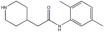 N-(2,5-dimethylphenyl)-2-piperidin-4-ylacetamide Struktur