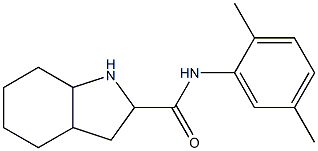 N-(2,5-dimethylphenyl)octahydro-1H-indole-2-carboxamide Struktur