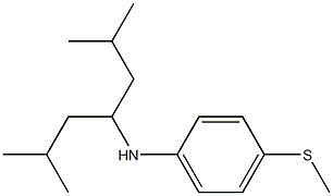 N-(2,6-dimethylheptan-4-yl)-4-(methylsulfanyl)aniline Struktur