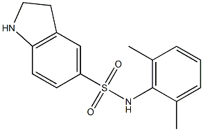 N-(2,6-dimethylphenyl)-2,3-dihydro-1H-indole-5-sulfonamide Struktur