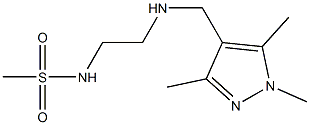 N-(2-{[(1,3,5-trimethyl-1H-pyrazol-4-yl)methyl]amino}ethyl)methanesulfonamide Struktur