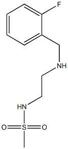 N-(2-{[(2-fluorophenyl)methyl]amino}ethyl)methanesulfonamide Struktur