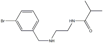 N-(2-{[(3-bromophenyl)methyl]amino}ethyl)-2-methylpropanamide Struktur