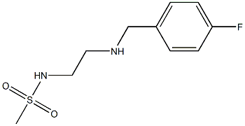 N-(2-{[(4-fluorophenyl)methyl]amino}ethyl)methanesulfonamide Struktur