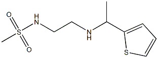 N-(2-{[1-(thiophen-2-yl)ethyl]amino}ethyl)methanesulfonamide Struktur