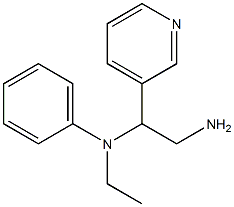 N-(2-amino-1-pyridin-3-ylethyl)-N-ethyl-N-phenylamine Struktur