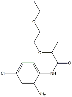 N-(2-amino-4-chlorophenyl)-2-(2-ethoxyethoxy)propanamide Struktur