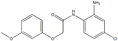 N-(2-amino-4-chlorophenyl)-2-(3-methoxyphenoxy)acetamide Struktur