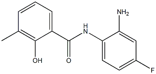 N-(2-amino-4-fluorophenyl)-2-hydroxy-3-methylbenzamide Struktur