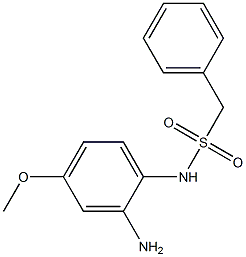 N-(2-amino-4-methoxyphenyl)-1-phenylmethanesulfonamide Struktur