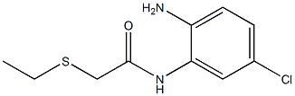 N-(2-amino-5-chlorophenyl)-2-(ethylsulfanyl)acetamide Struktur