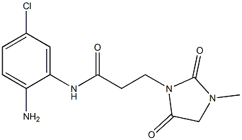 N-(2-amino-5-chlorophenyl)-3-(3-methyl-2,5-dioxoimidazolidin-1-yl)propanamide Struktur