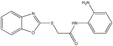 N-(2-aminophenyl)-2-(1,3-benzoxazol-2-ylsulfanyl)acetamide Struktur