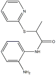 N-(2-aminophenyl)-2-(pyridin-2-ylsulfanyl)propanamide Struktur