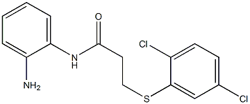 N-(2-aminophenyl)-3-[(2,5-dichlorophenyl)sulfanyl]propanamide Struktur