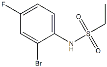 N-(2-bromo-4-fluorophenyl)ethane-1-sulfonamide Struktur