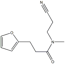 N-(2-cyanoethyl)-3-(furan-2-yl)-N-methylpropanamide Struktur