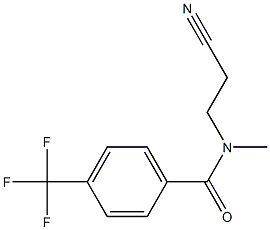 N-(2-cyanoethyl)-N-methyl-4-(trifluoromethyl)benzamide Struktur