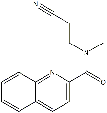 N-(2-cyanoethyl)-N-methylquinoline-2-carboxamide Struktur