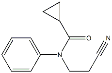 N-(2-cyanoethyl)-N-phenylcyclopropanecarboxamide Struktur