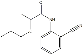 N-(2-cyanophenyl)-2-(2-methylpropoxy)propanamide Struktur