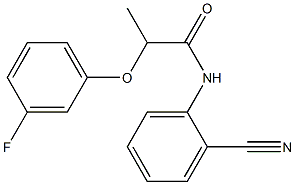 N-(2-cyanophenyl)-2-(3-fluorophenoxy)propanamide Struktur