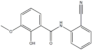 N-(2-cyanophenyl)-2-hydroxy-3-methoxybenzamide Struktur