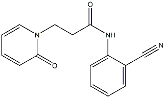 N-(2-cyanophenyl)-3-(2-oxo-1,2-dihydropyridin-1-yl)propanamide Struktur