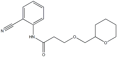 N-(2-cyanophenyl)-3-(oxan-2-ylmethoxy)propanamide Struktur