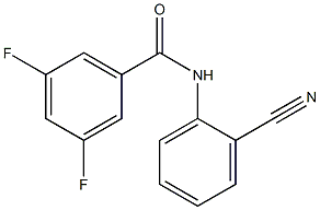 N-(2-cyanophenyl)-3,5-difluorobenzamide Struktur