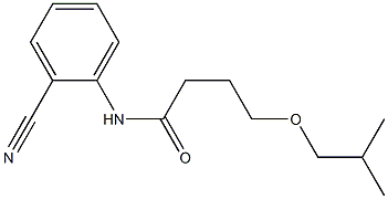 N-(2-cyanophenyl)-4-(2-methylpropoxy)butanamide Struktur