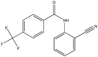 N-(2-cyanophenyl)-4-(trifluoromethyl)benzamide Struktur