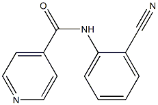 N-(2-cyanophenyl)isonicotinamide Struktur