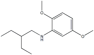 N-(2-ethylbutyl)-2,5-dimethoxyaniline Struktur