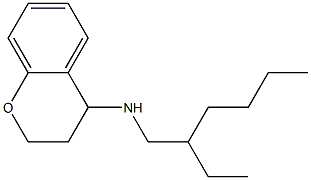 N-(2-ethylhexyl)-3,4-dihydro-2H-1-benzopyran-4-amine Struktur